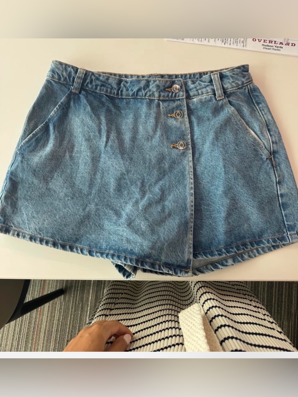 Zara denim skort